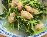 レンチン😋豆苗と冷凍あさりのごま油香る酒蒸し作り方3写真