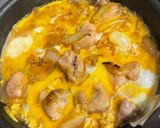 ワンポイントで香ばしい親子丼作り方4写真