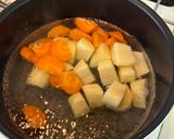 【簡単節約おばんざい】挽肉の肉じゃが風作り方1写真