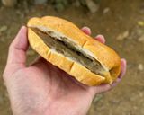 ▲山ごはん▲コンビニ食材でサバサンド作り方1写真