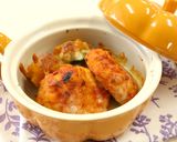 介護食　チキントマトのオーブン焼き作り方5写真