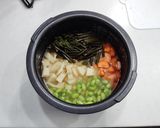たけのことわらびの山菜おこわ作り方3写真