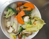 お一人様クリーミー味噌デミ味豆腐野菜炒め作り方12写真