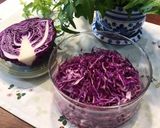 簡単過ぎ❗️紫キャベツ　カンタン酢につけただけ作り方3写真