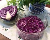 紫キャベツ　カンタン酢につけただけ作り方3写真