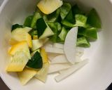 肉無チクワクリーミー味噌キムチ味野菜炒め作り方7写真