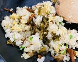 高菜とつくしの佃煮のチャーハン作り方2写真