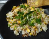 減塩、卵と納豆のチャーハン作り方4写真
