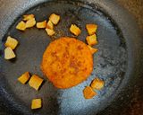 850kcalの、ハムカツじゃがチーズドリア作り方5写真