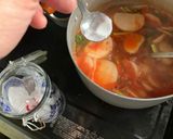 カブとベーコンのトマトスープパスタ作り方9写真