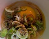 簡単★昼食！ネギ入り手毬たまご作り方2写真