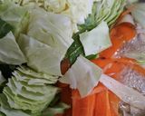 ピーラーで根菜も時短に!ゴマトリオの豆乳鍋作り方4写真