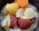 根野菜の味噌汁作り方3写真