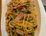 ベーコンほうれん草の豆乳トマトパスタ作り方6写真