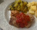 塩麹でやわらか♡鶏もも肉のトマトソテー作り方7写真