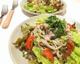 サバ缶deジェノベーゼ風★蕎麦サラダ作り方4写真