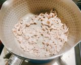 豚肉入りかぼちゃと茹で小豆のいとこ煮作り方2写真