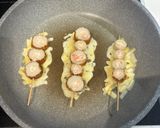 竹輪のチーズ串焼き作り方3写真