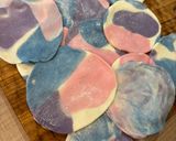 かわいい マーブルカラー の 餃子の皮作り方6写真