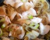 簡単ランチ！キノコ豚バラ法蓮草の肉うどん作り方2写真