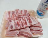 空心菜と豚肉のニンニク醤油炒め作り方1写真