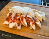 しっとり自家製サラダチキン×食べるラー油作り方3写真