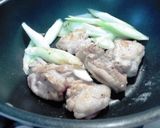 鶏と白ねぎの甘味噌炒め作り方3写真