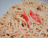 安価でカニクリームパスタ🦀作り方9写真