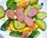 朝食に！ウインナーエッグきゅうり作り方7写真