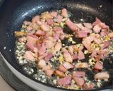 せりとベーコンのチャーハン♪作り方2写真