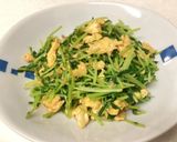 ごま油香る⭐︎豆苗と卵の炒め物作り方5写真
