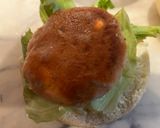スモークサーモンパテのハンバーガー🍔作り方3写真