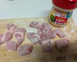 厚切り豚肉とアスパラのガリバタしょうゆ作り方1写真