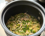じゃこと小松菜の玄米おにぎり作り方2写真