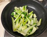 チンゲン菜のオイスター炒め作り方3写真