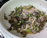 平茸高菜のおツナパスタ作り方2写真