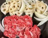 ご飯がすすむ♪牛肉とれんこんのピリ辛甘辛炒め作り方4写真