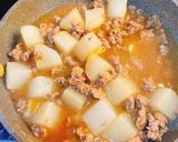粗挽き豚ひき肉で作るそぼろ煮作り方4写真