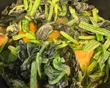 厚揚げとかぼちゃ・ほうれん草の白だし煮作り方5写真