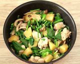 鶏肉とじゃが芋とほうれん草のチーズ焼き作り方7写真