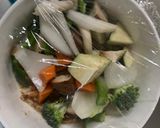 肉無チクワクリーミー洋風坦々麺味野菜炒め作り方12写真
