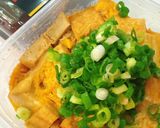 味研焼肉の生だれで超時短レンジで厚揚げの卵とじ作り方6写真