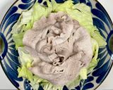 豚ロース肉の刻みトマトと玉ネギがけサラダ作り方5写真