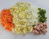 お米少なめ☆野菜たっぷり炒飯。作り方1写真