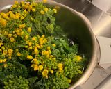 菜の花🌼 肉巻き 柚子塩のせ作り方1写真