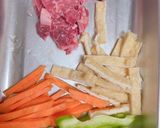 牛肉と油揚げの青椒肉絲風作り方1写真