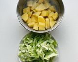 ぽってりキャベツとじゃがいものポタージュ作り方1写真