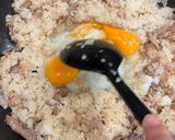 我が家の定番　豚とレタスのガーリック炒飯作り方4写真