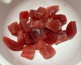 ご自愛ごはん！簡単5分、韓国風ポキ丼作り方1写真