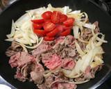 簡単・美味！トマトすき焼きパスタ作り方5写真